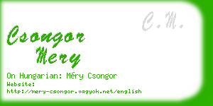 csongor mery business card